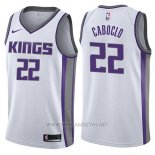 Camiseta Sacramento Kings Bruno Caboclo NO 22 Association 2017-18 Blanco