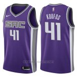 Camiseta Sacramento Kings Kosta Koufos NO 41 Icon 2017-18 Violeta