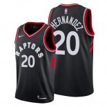 Camiseta Toronto Raptors Dewan Hernandez NO 20 Statement Negro