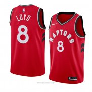 Camiseta Toronto Raptors Jordan Loyd NO 8 Icon 2018 Rojo