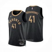 Camiseta Toronto Raptors Juancho Hernangomez NO 41 Ciudad 2022-23 Negro