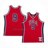 Camiseta USA 1984 Michael Jordan NO 9 Rojo