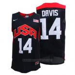 Camiseta USA 2012 Anthony Davis NO 14 Negro