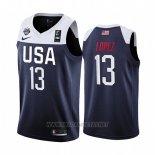 Camiseta USA Brook Lopez 2019 FIBA Basketball World Cup Azul