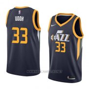 Camiseta Utah Jazz Ekpe Udoh NO 33 Icon 2018 Azul