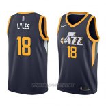 Camiseta Utah Jazz Jairus Lyles NO 18 Icon 2018 Azul