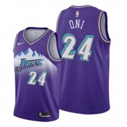 Camiseta Utah Jazz Miye Oni NO 24 Hardwood Classics 2019-20 Violeta