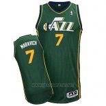 Camiseta Utah Jazz Pete Maravich NO 7 Retro Verde