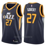 Camiseta Utah Jazz Rudy Gobert NO 27 Icon Apagado 2017-18 Azul