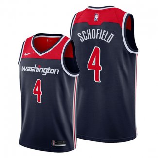 Camiseta Washington Wizards Admiral Schofield NO 4 Statement 2019-20 Azul