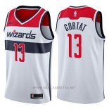 Camiseta Washington Wizards Marcin Gortat NO 13 Association 2017-18 Blanco