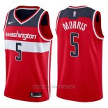 Camiseta Washington Wizards Markieff Morris NO 5 Icon 2017-18 Rojo