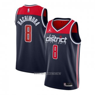 Camiseta Washington Wizards Rui Hachimura NO 8 Statement 2020-21 Azul