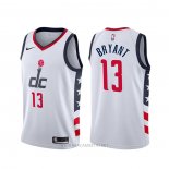 Camiseta Washington Wizards Thomas Bryant NO 13 Ciudad 2019-20 Blanco