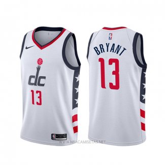 Camiseta Washington Wizards Thomas Bryant NO 13 Ciudad 2019-20 Blanco