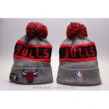 Gorra Beanie Chicago Bulls Gris Rojo