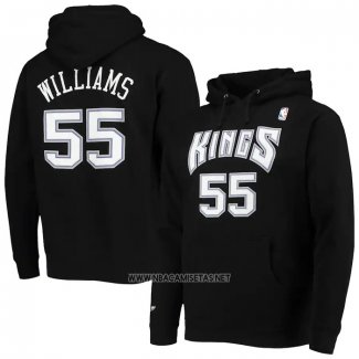 Sudaderas con Capucha Sacramento Kings Jason Williams Negro