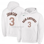 Sudaderas con Capucha San Antonio Spurs Keldon Johnson Ciudad 2023-24 Blanco