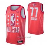 Camiseta All Star 2022 Dallas Mavericks Luka Doncic NO 77 Granate