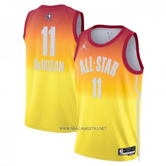 Camiseta All Star 2023 Chicago Bulls Demar Derozan NO 11 Naranja