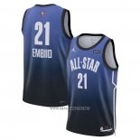 Camiseta All Star 2023 Philadelphia 76ers Joel Embiid NO 21 Azul