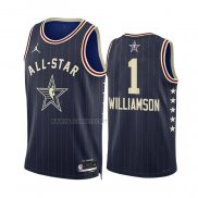 Camiseta All Star 2024 New Orleans Pelicans Zion Williamson NO 1 Azul