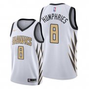 Camiseta Atlanta Hawks Isaac Humphries NO 8 Ciudad Blanco