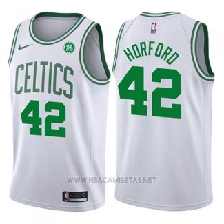 Camiseta Boston Celtics Al Horford NO 42 2017-18 Blanco