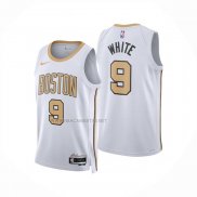 Camiseta Boston Celtics Derrick White NO 9 Ciudad 2025-26 Blanco