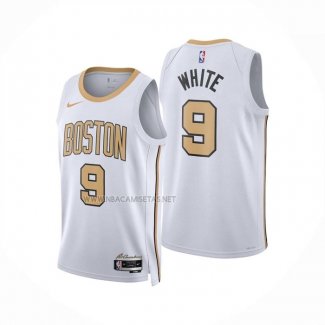 Camiseta Boston Celtics Derrick White NO 9 Ciudad 2025-26 Blanco