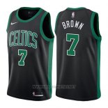 Camiseta Boston Celtics Jaylen Brown NO 7 Statement 2017-18 Negro