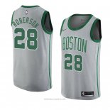 Camiseta Boston Celtics Jeff Roberson NO 28 Ciudad 2018-19 Gris