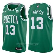 Camiseta Boston Celtics Marcus Morris NO 13 Icon 2017-18 Verde2