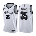 Camiseta Brooklyn Nets Kevin Durant NO 35 Association 2019-20 Blanco