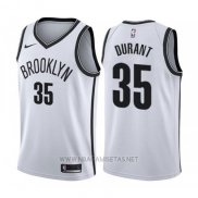 Camiseta Brooklyn Nets Kevin Durant NO 35 Association 2019-20 Blanco