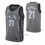 Camiseta Brooklyn Nets Lamarcus Aldridge NO 21 Statement 2021 Gris