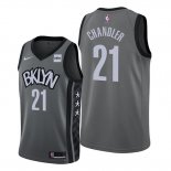 Camiseta Brooklyn Nets Wilson Chandler NO 21 Statement Edition Gris