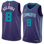 Camiseta Charlotte Hornets Arnoldas Kulboka NO 8 Statement 2018 Violet