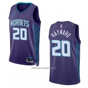 Camiseta Charlotte Hornets Gordon Hayward NO 20 Statement 2022-23 Violeta