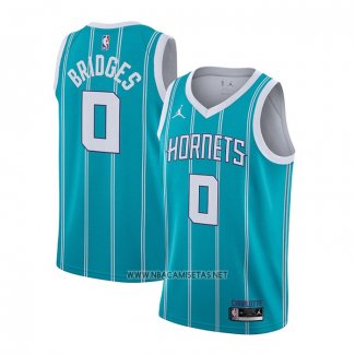 Camiseta Charlotte Hornets Miles Bridges NO 0 Icon 2020-21 Verde