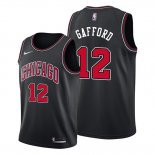 Camiseta Chicago Bulls Daniel Gafford NO 12 Statement Negro