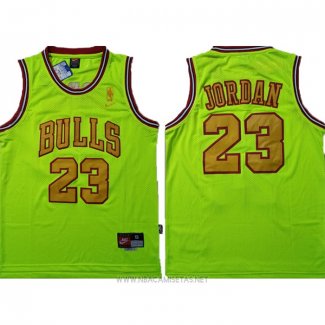 Camiseta Chicago Bulls Michael Jordan NO 23 Verde