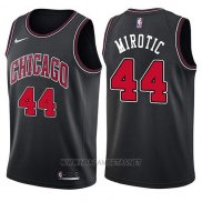 Camiseta Chicago Bulls Nikola Mirotic NO 44 Statement 2017-18 Negro