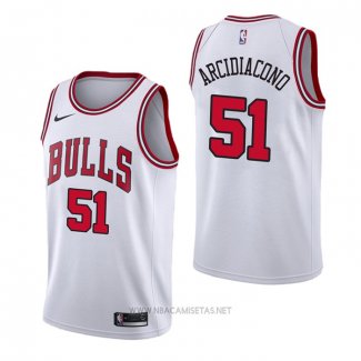 Camiseta Chicago Bulls Ryan ArcidiacoNO NO 51 Association Blanco