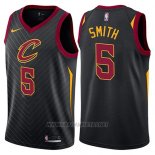 Camiseta Cleveland Cavaliers J.r. Smith NO 5 Statement 2017-18 Negro