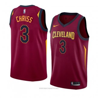 Camiseta Cleveland Cavaliers Marquese Chriss NO 3 Icon 2018 Rojo