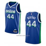 Camiseta Dallas Mavericks Davis Bertans NO 44 Ciudad 2022-23 Azul