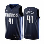 Camiseta Dallas Mavericks Dirk Nowitzki NO 41 Statement 2019-20 Azul