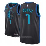 Camiseta Dallas Mavericks Dwight Powell NO 7 Ciudad 2018-19 Azul