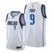 Camiseta Dallas Mavericks Isaiah Roby NO 9 Association Blanco
